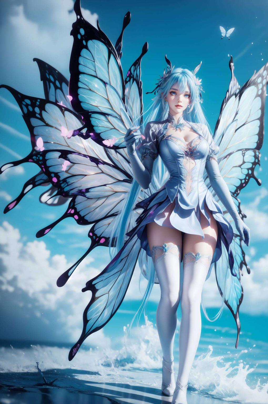 舞桐含泪绿色清新