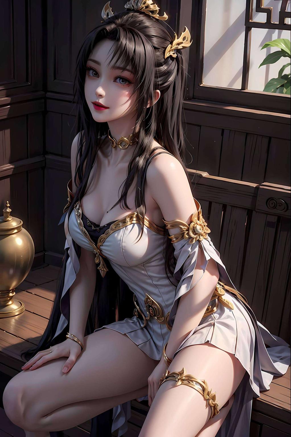 天狐仙子翩翩舞2K桌面壁纸美如画