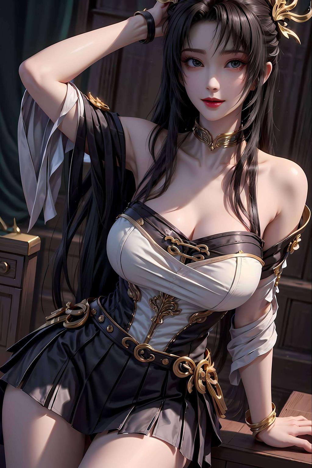 仿佛仙子就在眼前舞剑细节精致