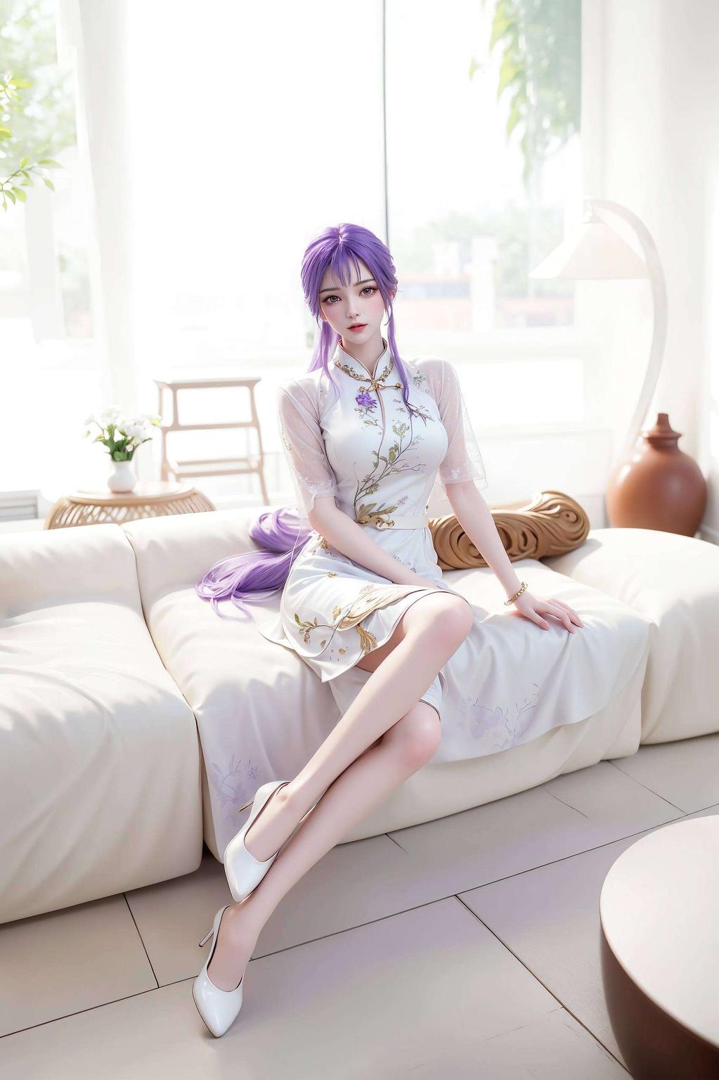 长腿女孩漫步云端专为iPad打造！一抹深邃蓝