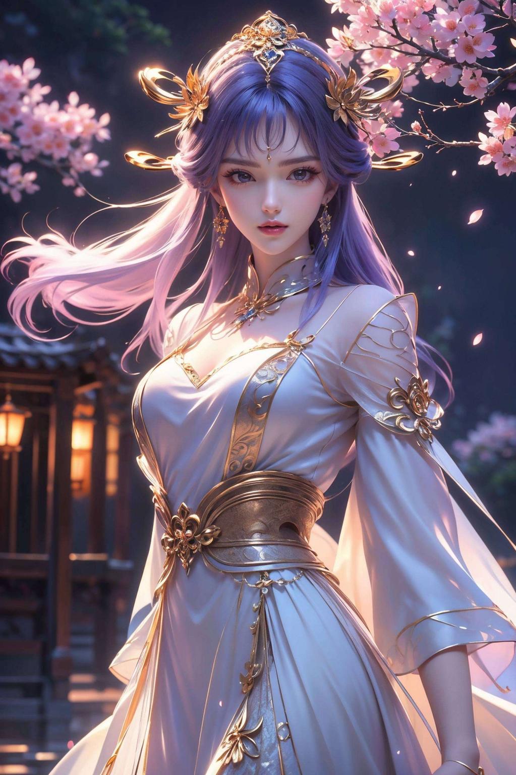 粉色梦幻流星划破天穹