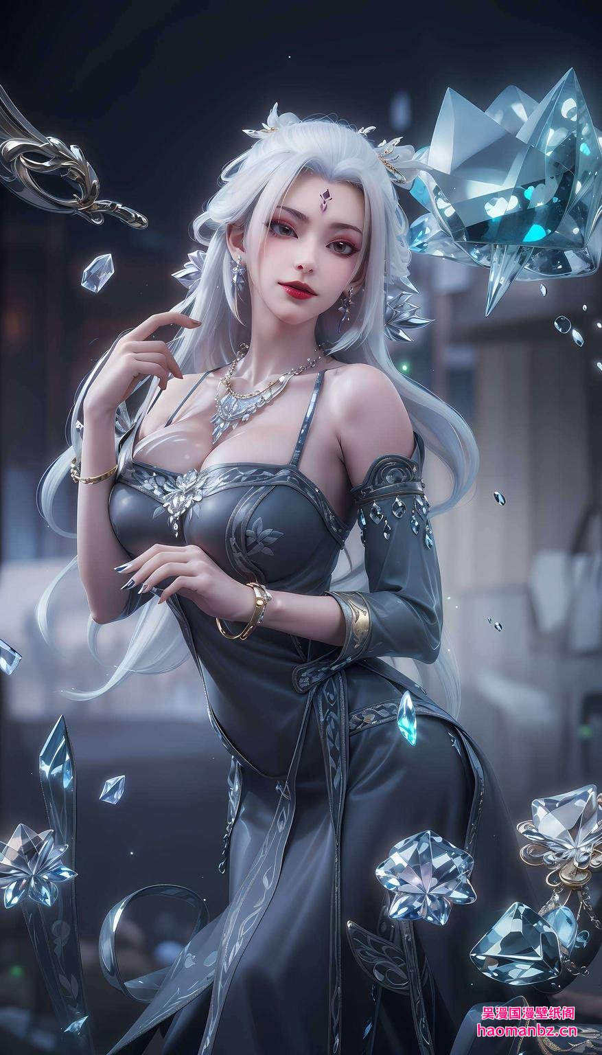 尽在指尖滑动小白8K超清蓝光壁纸