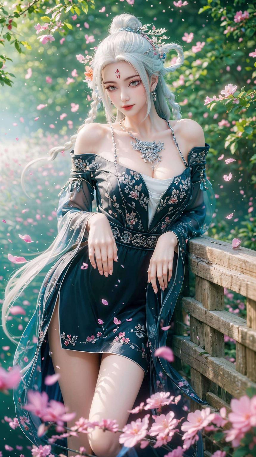 点亮桌面唯美风情小白黑化