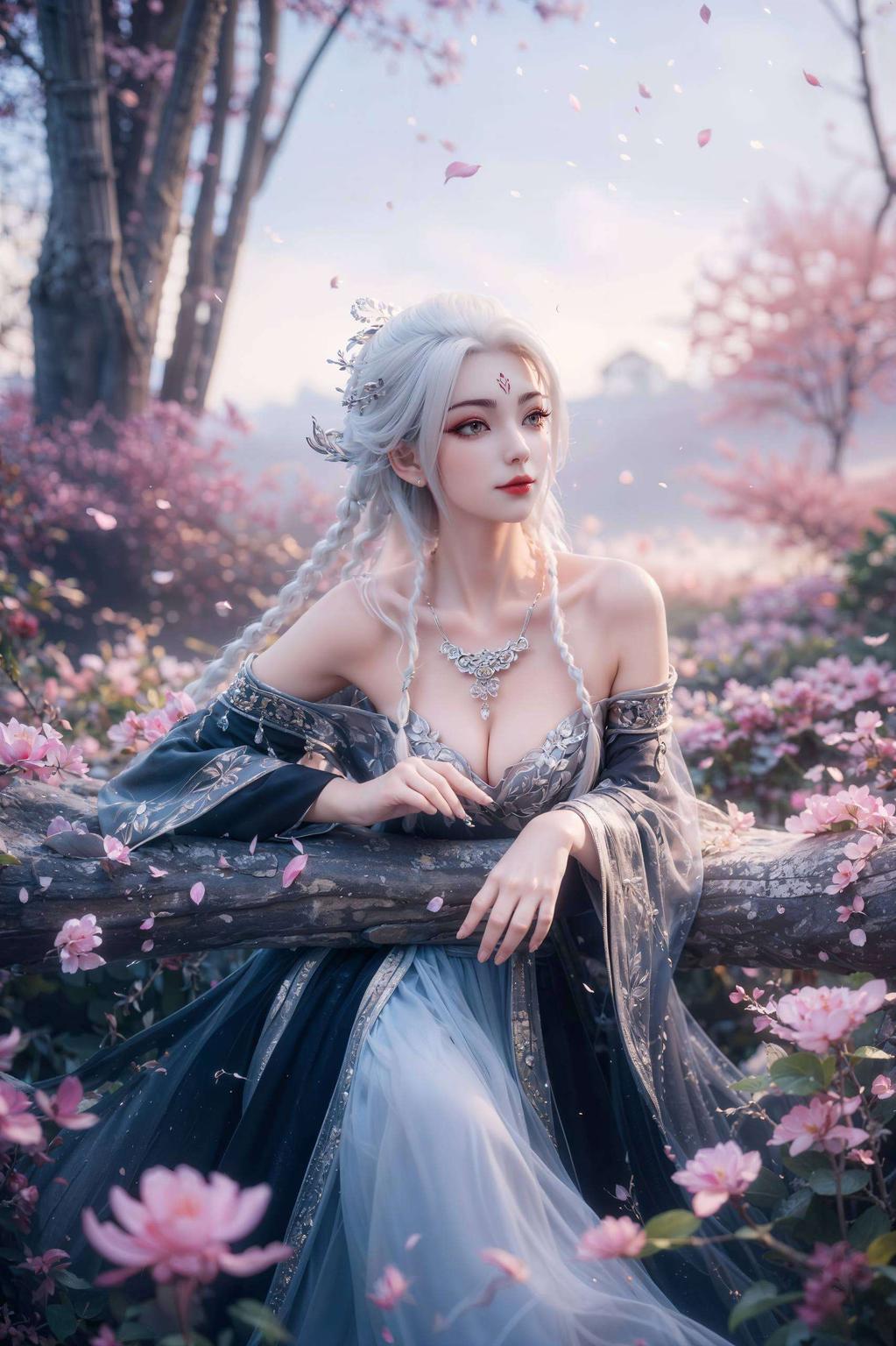 极简风格小白妖娆壁纸