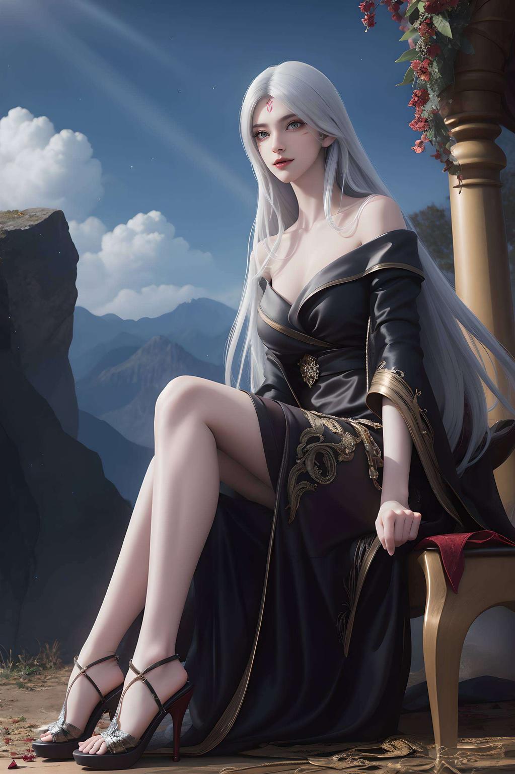 高清无水印小白仙气满满