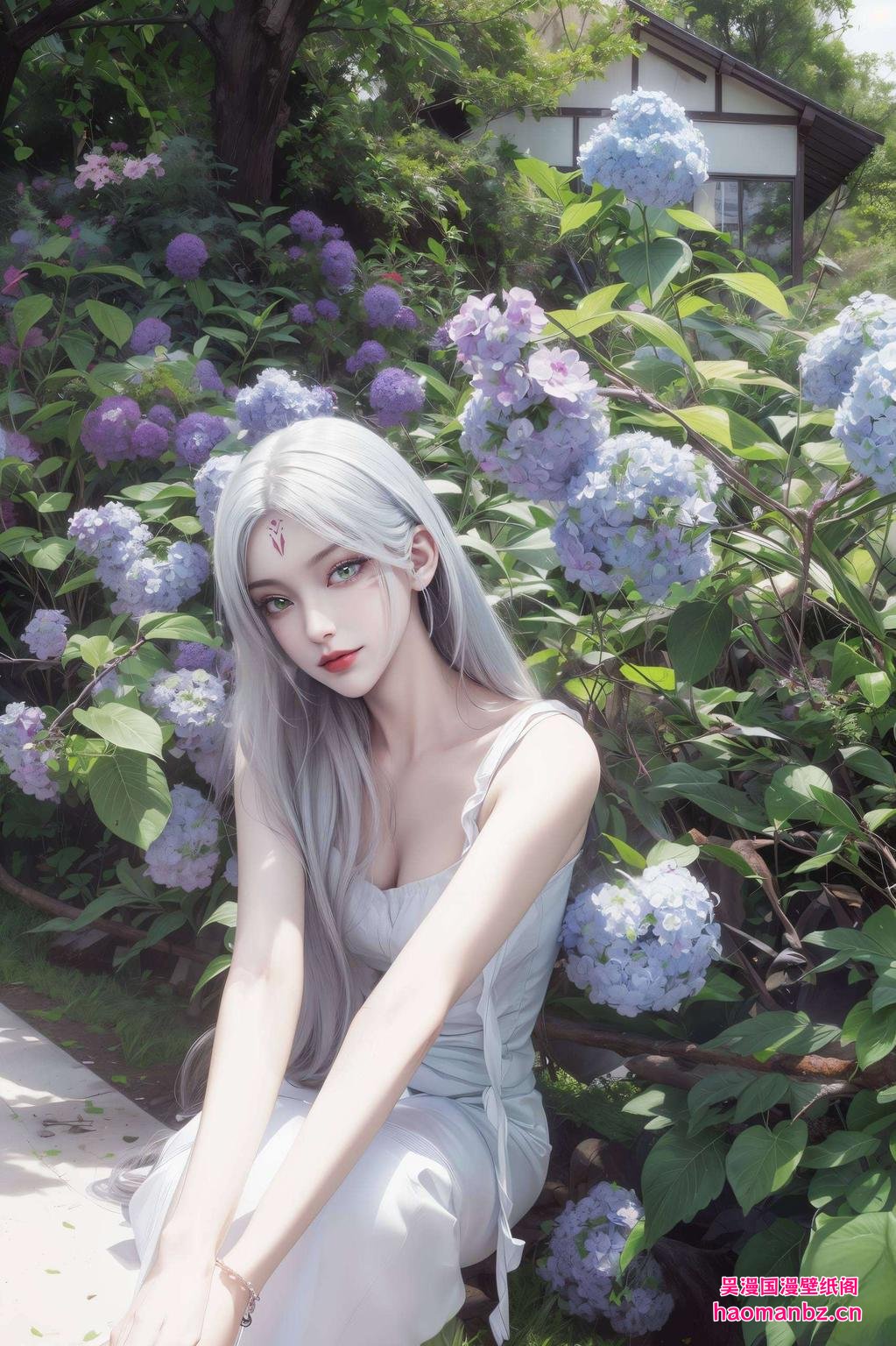 这款1920x1080壁纸小白仙气满满