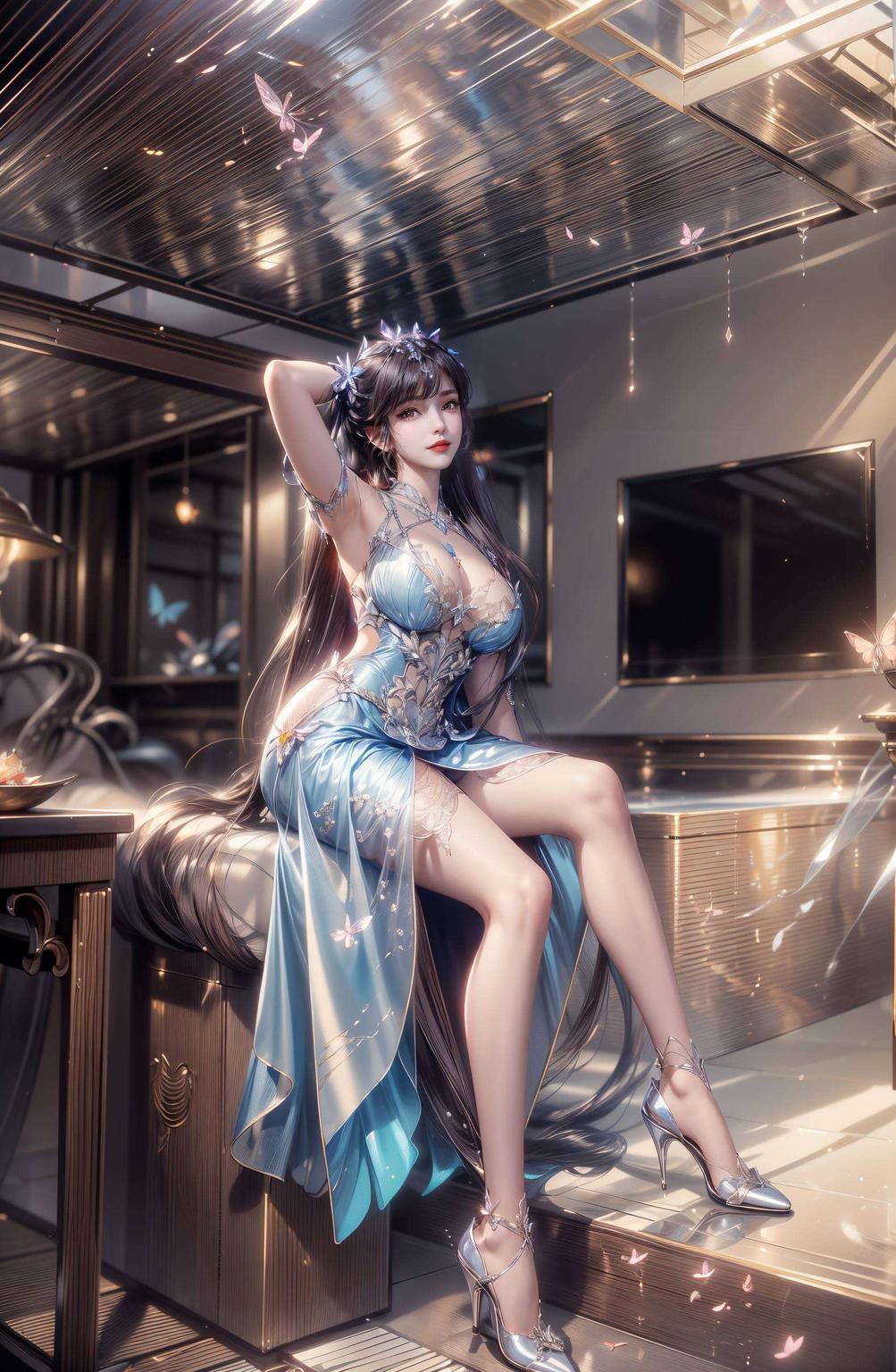 护眼无忧神秘氛围中藏着她的犀利眼神