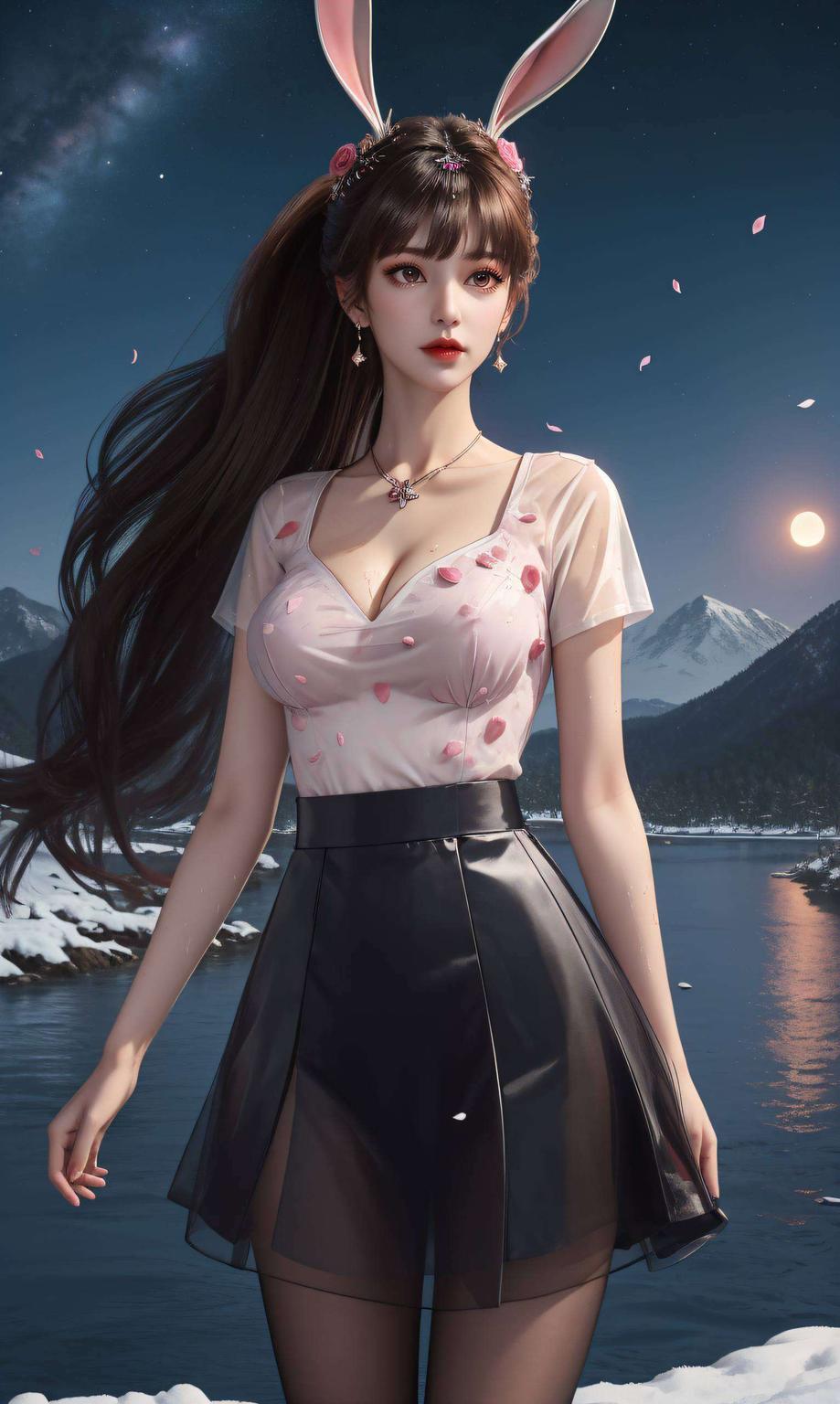 1920x1080完美适配！细腻笔触描绘女生风采小舞精修壁纸