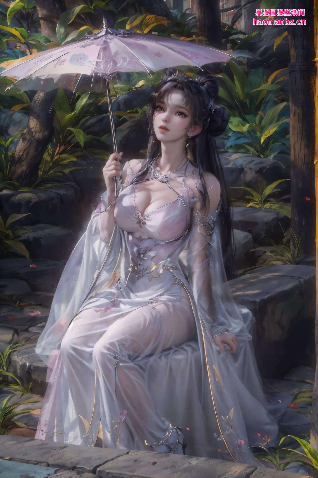 吴宣仪小舞魂壁纸绿色清新