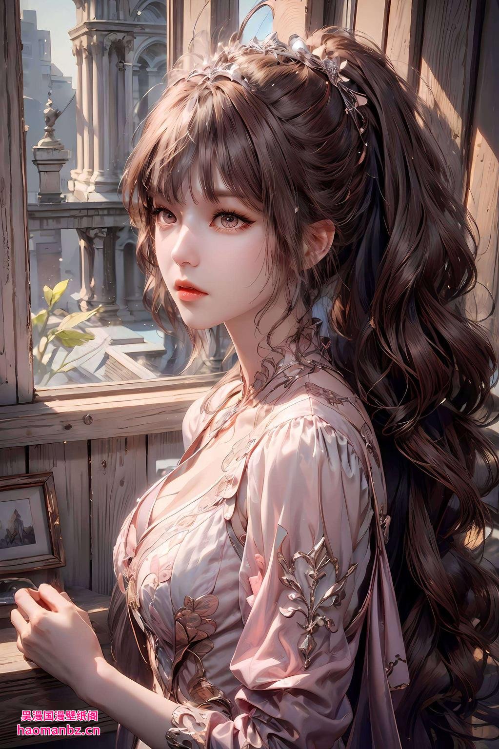 小舞的动作生动可爱今天给大家带来的是完美像素iPhone粉色主题