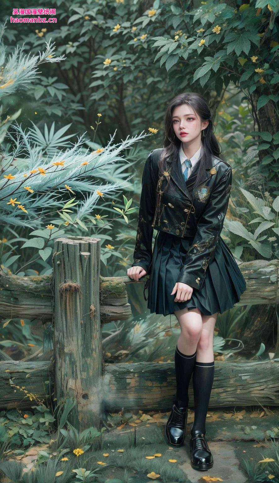 简洁国漫女神清新脱俗