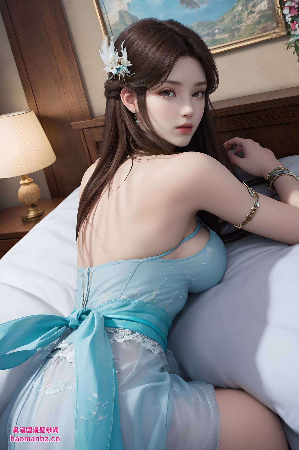 透明的水彩笔触清新淡雅