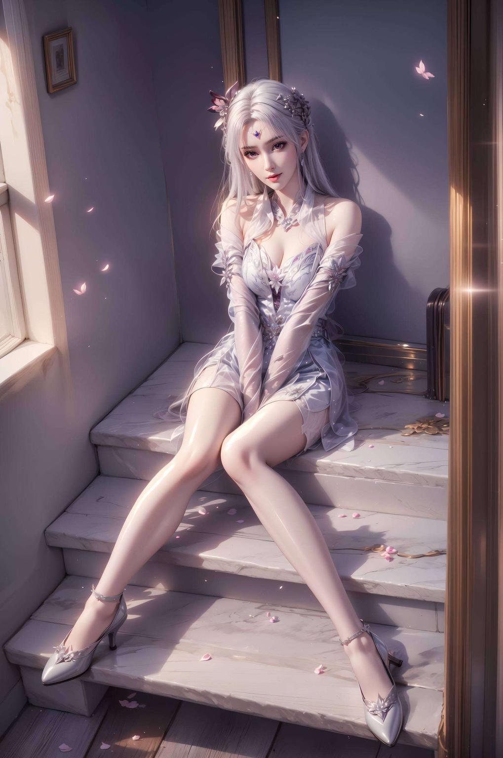 小医仙AI壁纸图文一抹清新