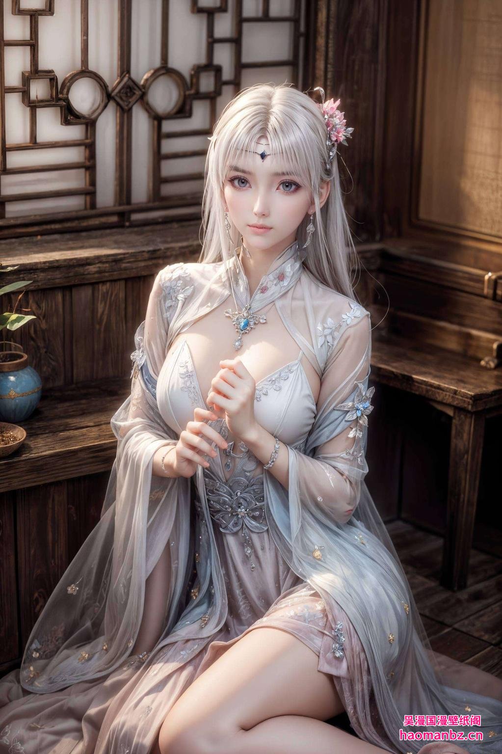 这款伤感壁纸护眼手机古风中小医仙的超清精美壁纸