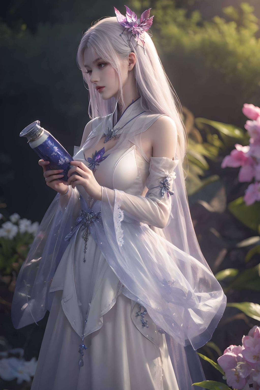 今天给大家带来一款超美的电脑壁纸——小医仙红色眼睛特写！神秘的紫色背景各位二次元的小伙伴们