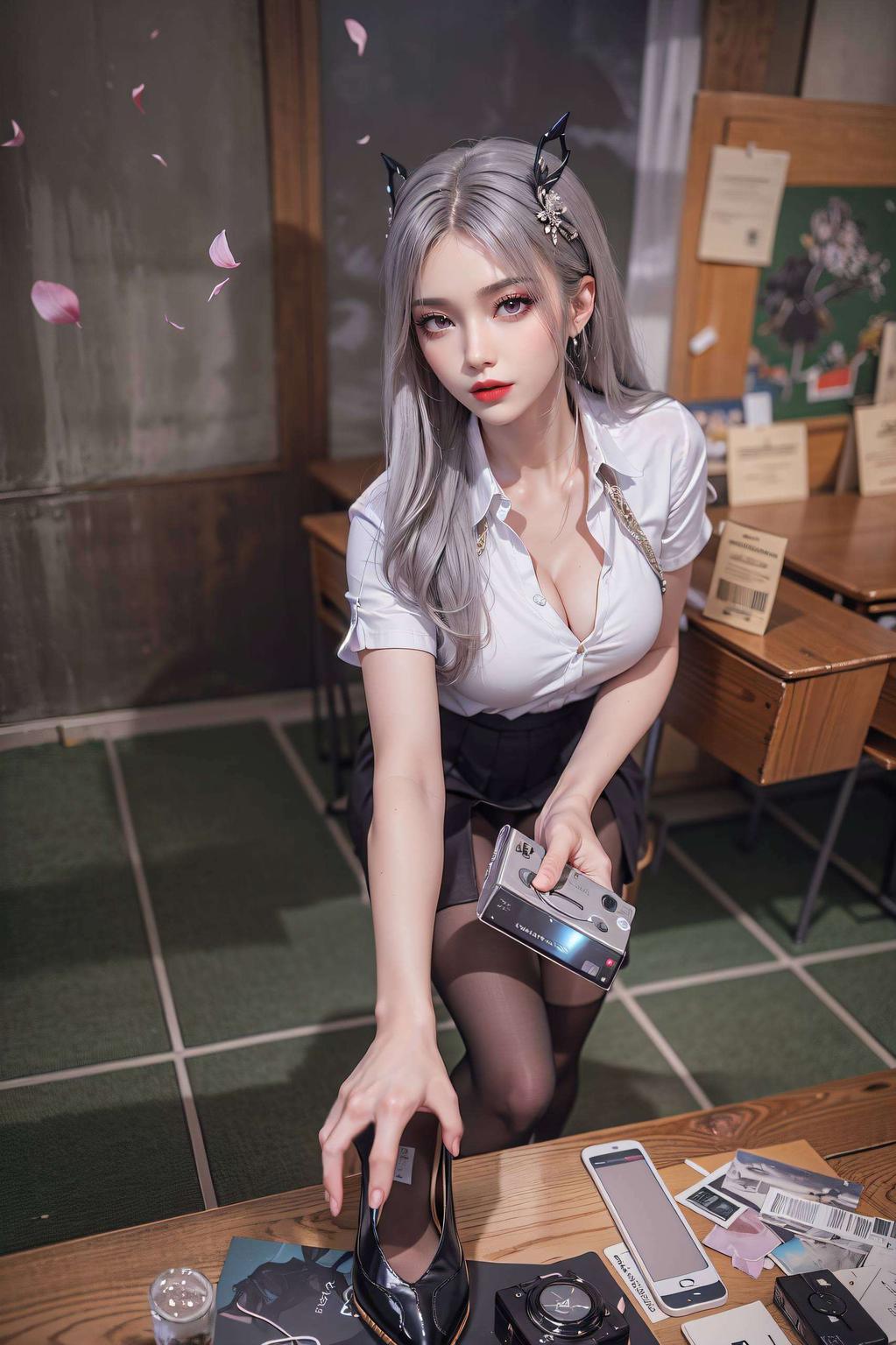 仿佛小医仙就在眼前这款紫色极简壁纸