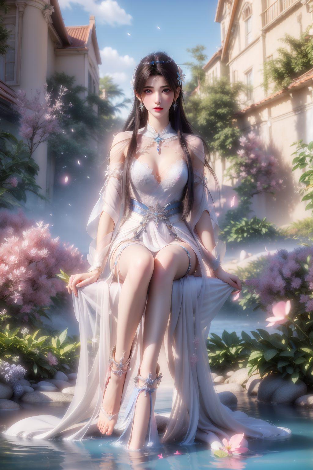 夏倾月美得让人心动