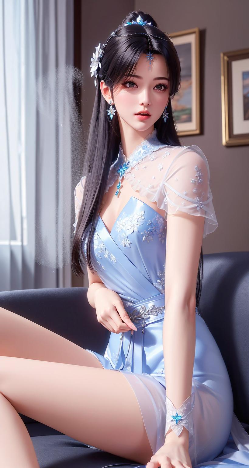 尽显夏日风情高清壁纸捕捉了她优雅身姿