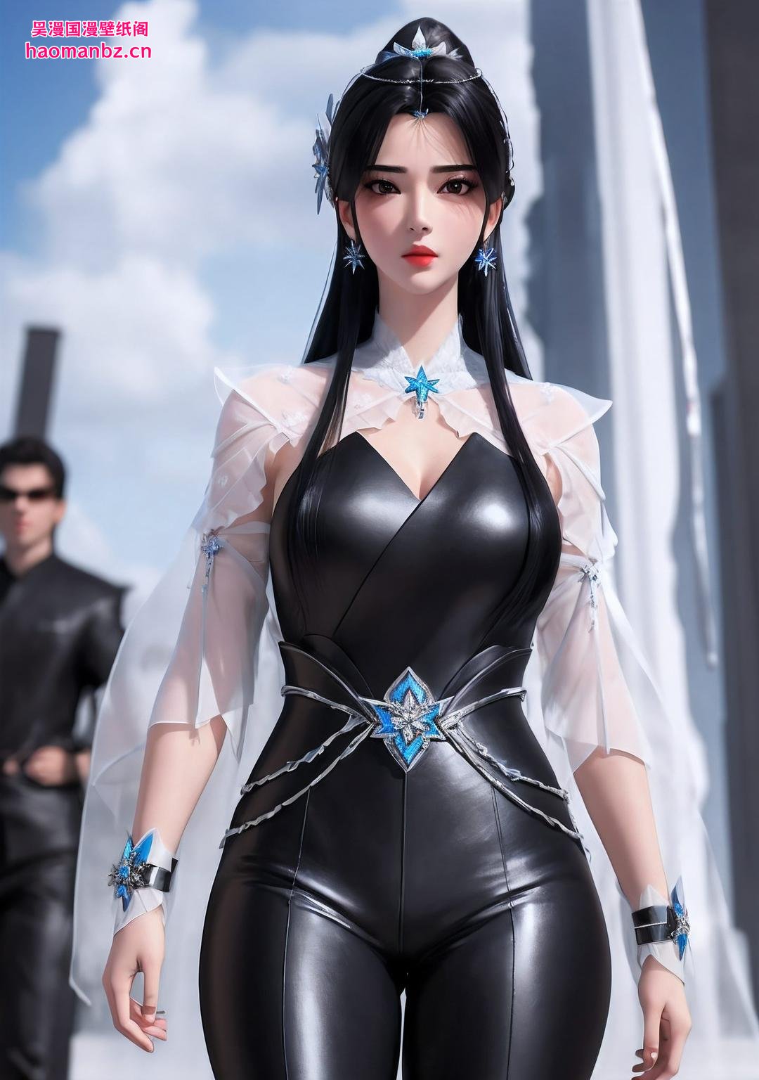 简约的构图主角是咱们的夏倾月哦！清新的色调