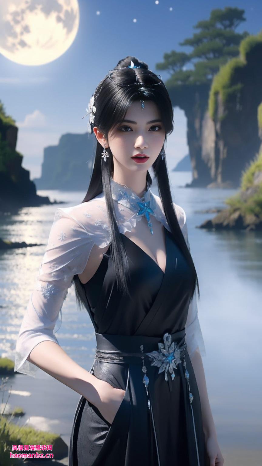 夏倾月的美貌与气质尽显高清1920x1080分辨率