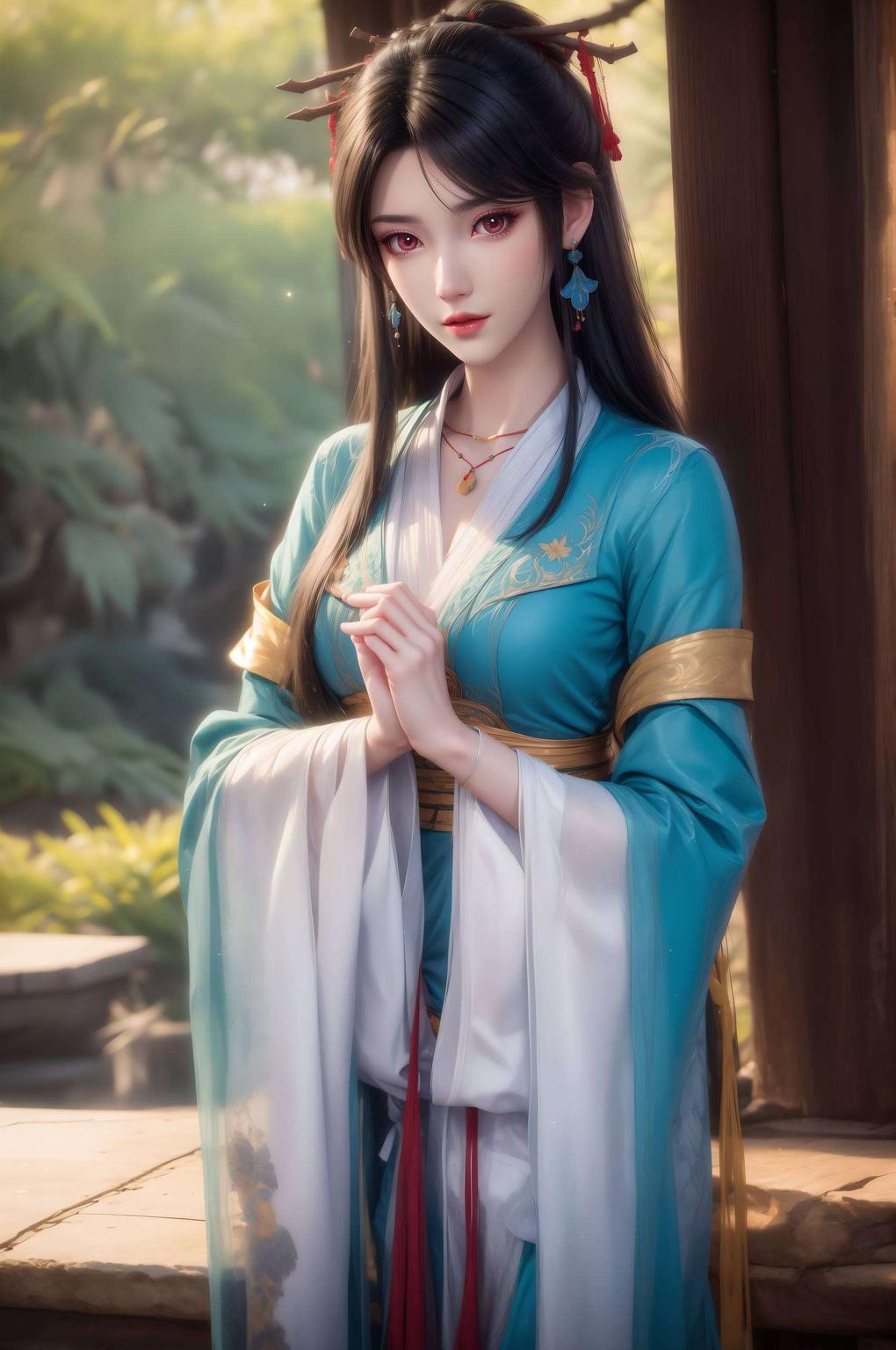 夭夭与元尊共舞极简风格