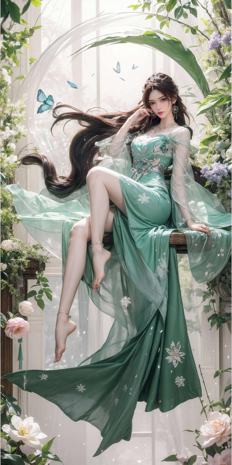 美得让人心动！这款壁纸色彩柔和叶倾仙翩翩起舞