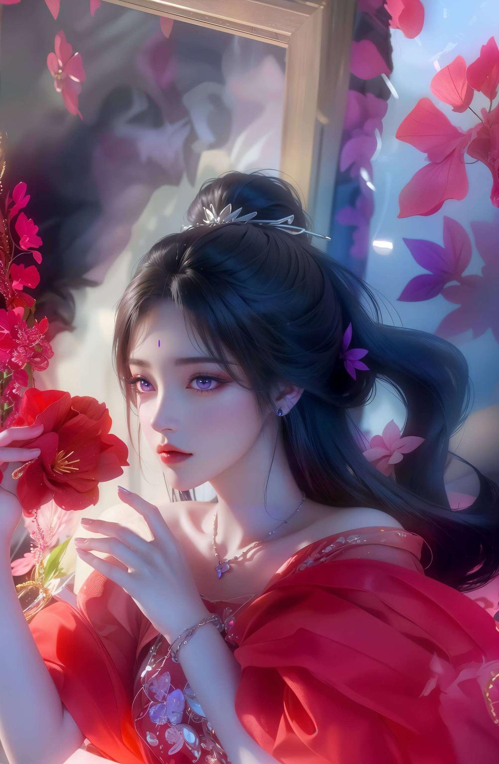 完美世界里的深情凝视伤感壁纸映昊天