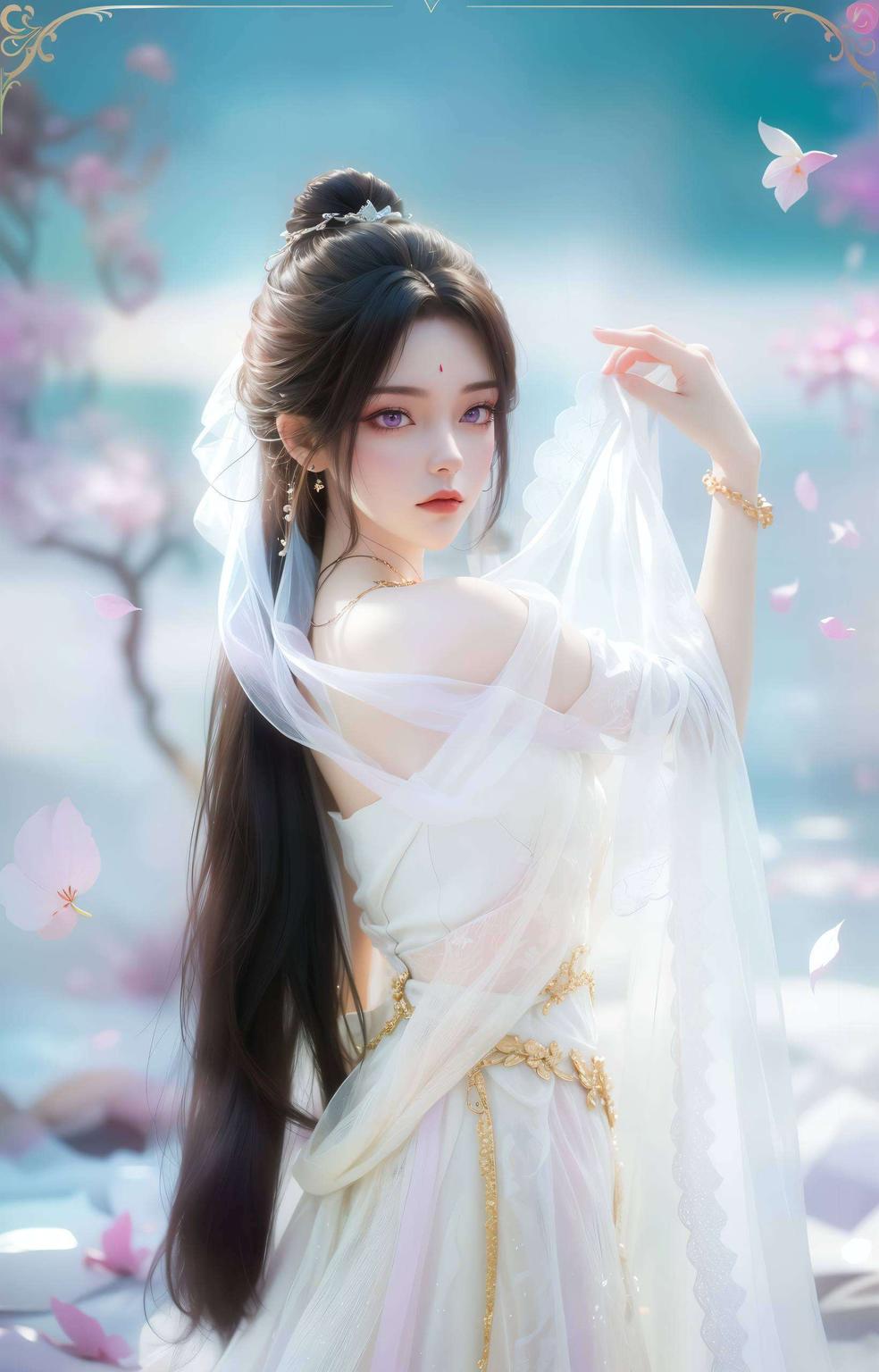 仿佛置身仙境月婵轻舞