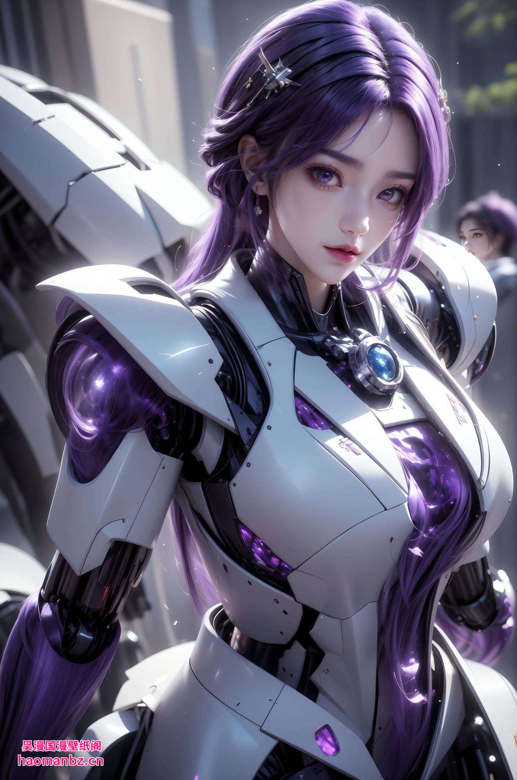 紫霞漫天！这款1920x1080的紫色动漫壁纸云曦战损