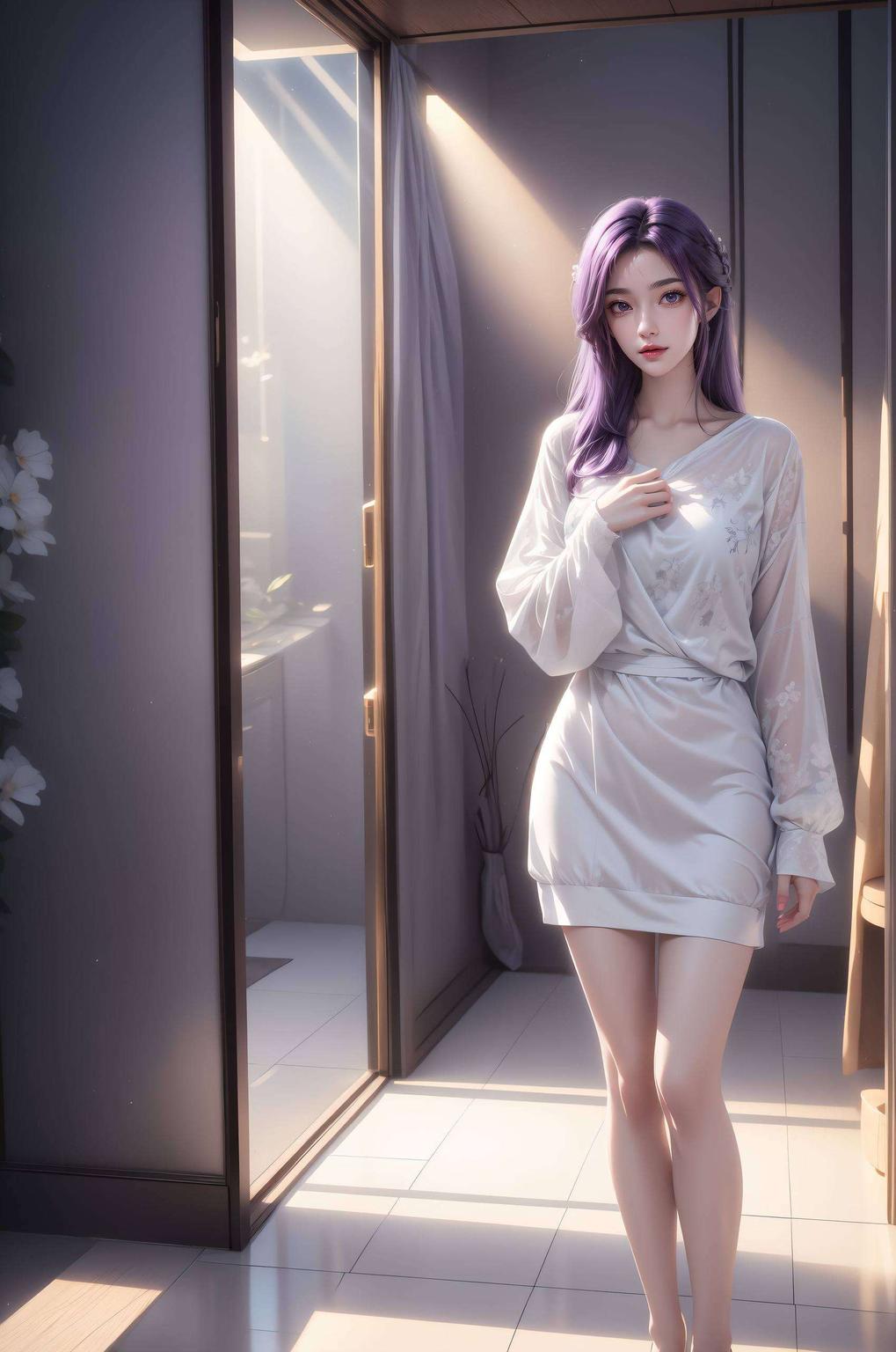 紫色的云曦图案如梦似幻仿佛带你穿越到梦幻世界