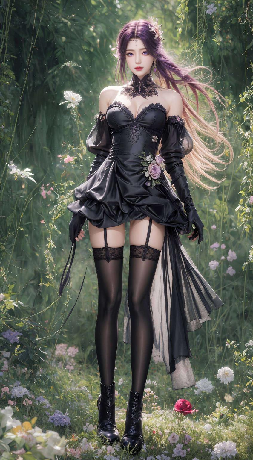 这款神图壁纸美女动漫云曦简洁而不失美感