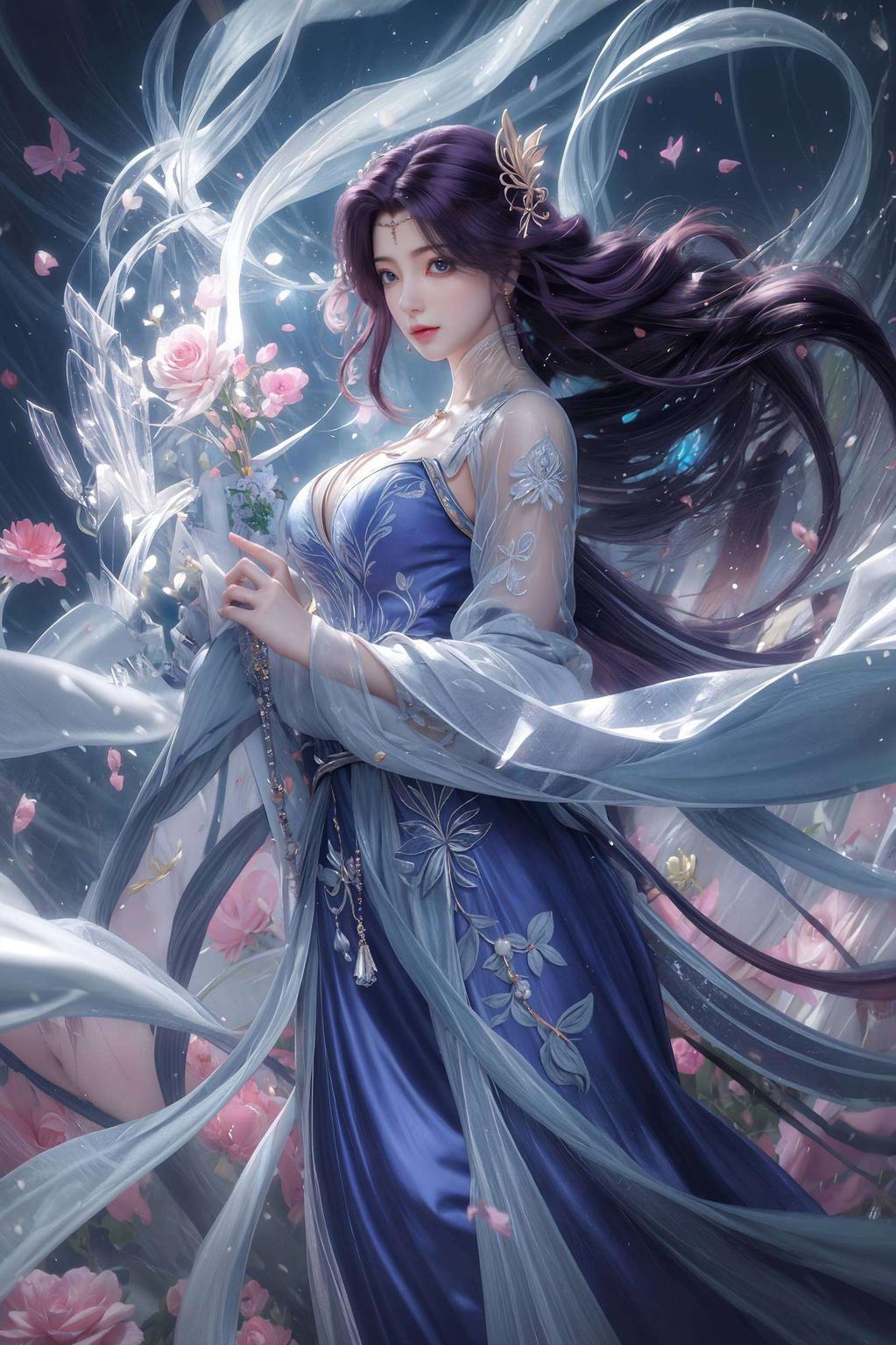 静谧而神秘云曦面纱壁纸