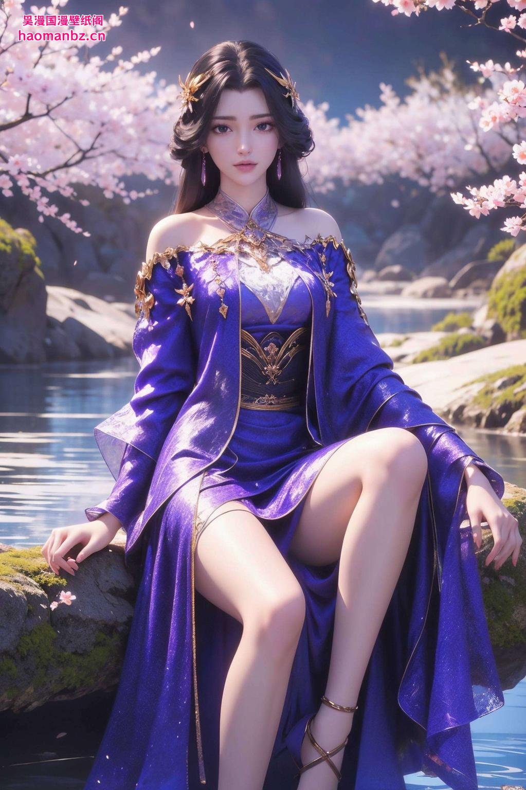 高清4K画质紫色调渲染浪漫气息