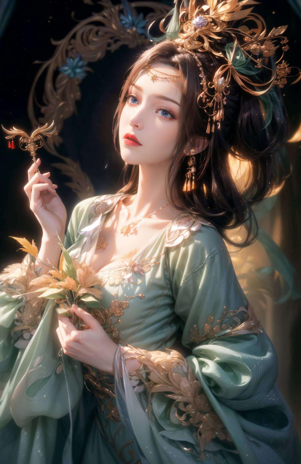 动漫女子静谧优雅这款高分辨率极简壁纸