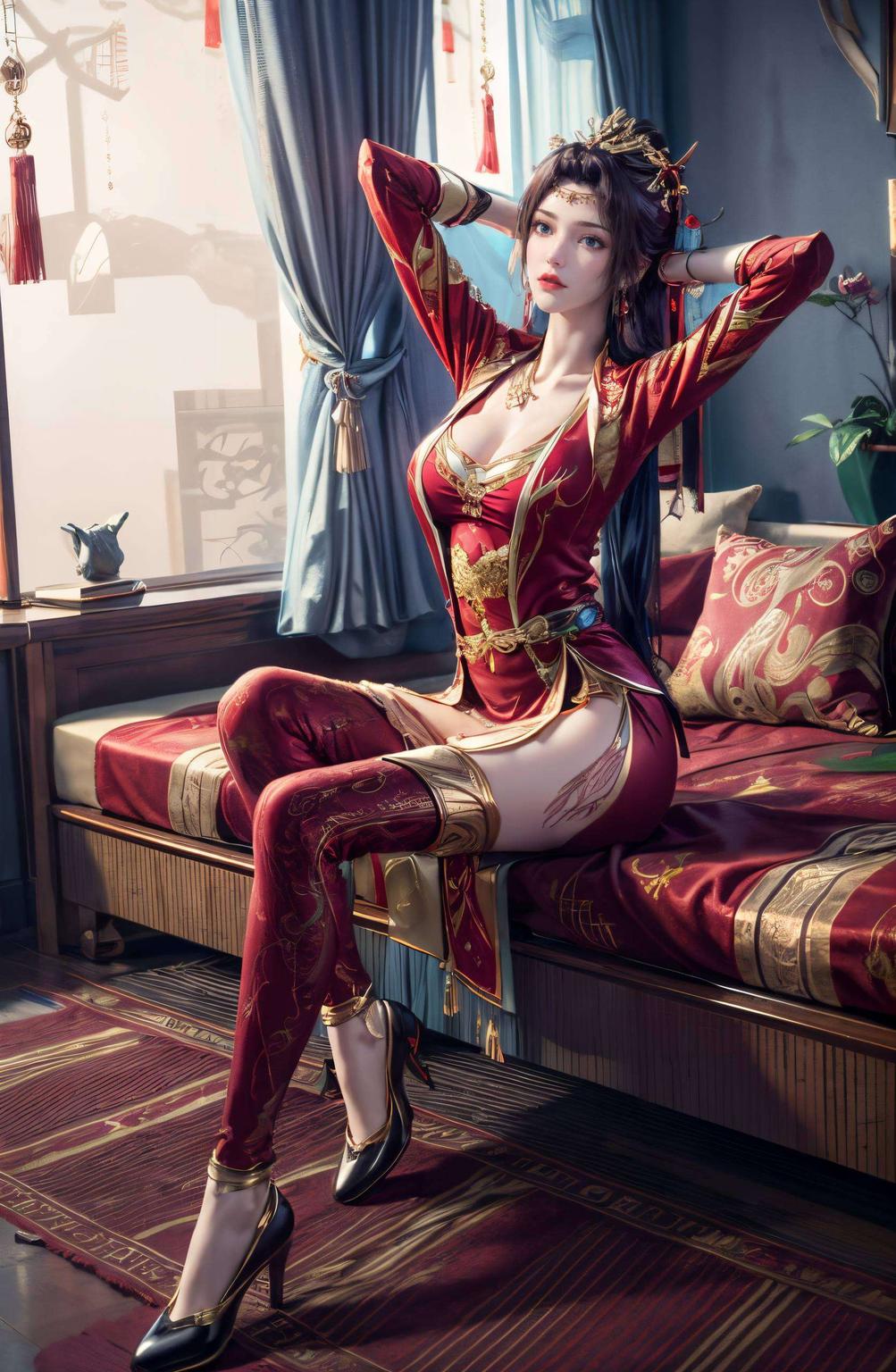 电脑映浪漫画卷粉色梦幻