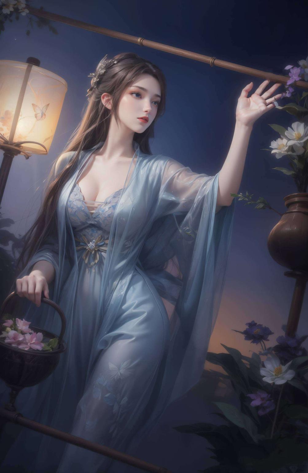 云韵优雅身姿萧炎英勇眼神