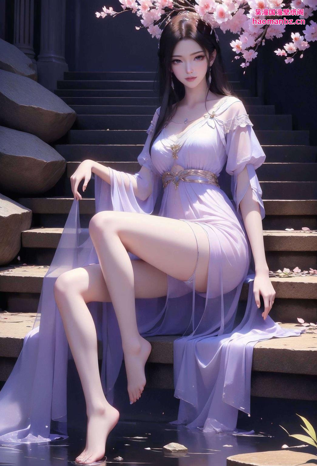 各位动漫迷们灵动的紫灵在屏幕上舞动