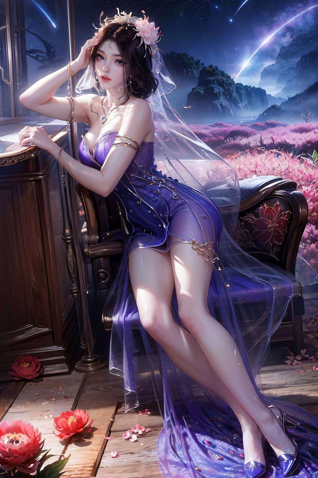 如同紫灵换装般梦幻🍏✨